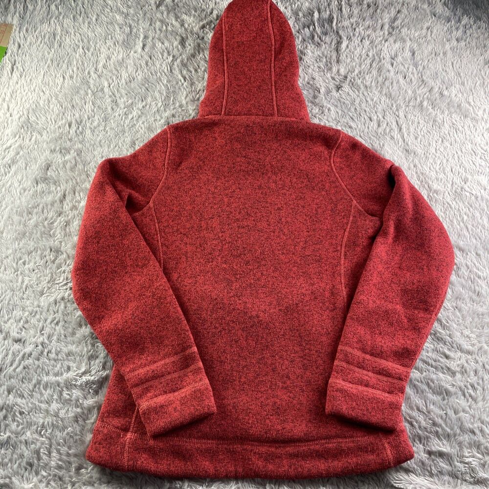 The North Face Jacket Womens Small Red Hoodie Pullover Heathered Hiking Outdoors - Picture 7 of 9